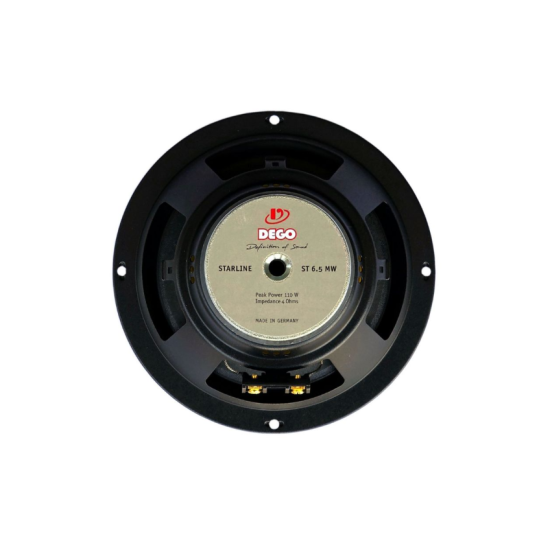 DEGO Star 3000 MW 165 Głośniki średnio-niskotonowe o średnicy 165 mm. Impedancja 4 Ohm. Moc 100W RMS